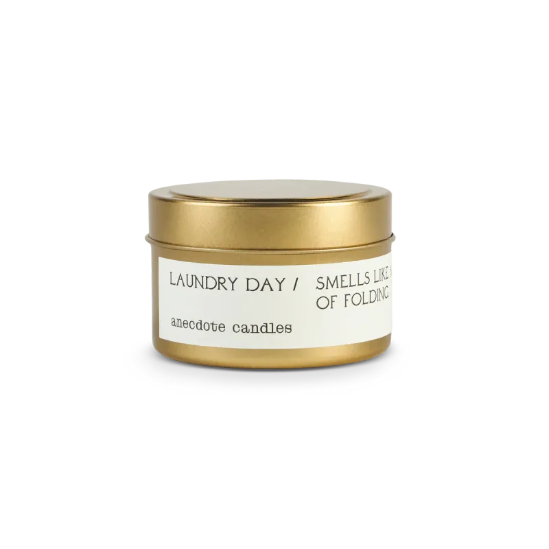 Travel Tin Candle Laundry Day