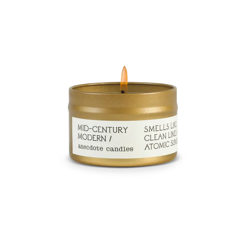 Travel Tin Candle Mid-Century Modern