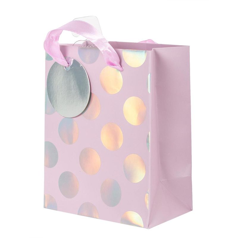 Small Gift Bag Iridescent Dots