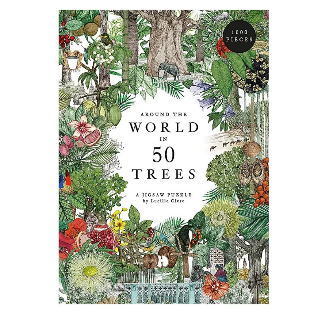 1000 Piece Puzzle Around The World In 50 Trees