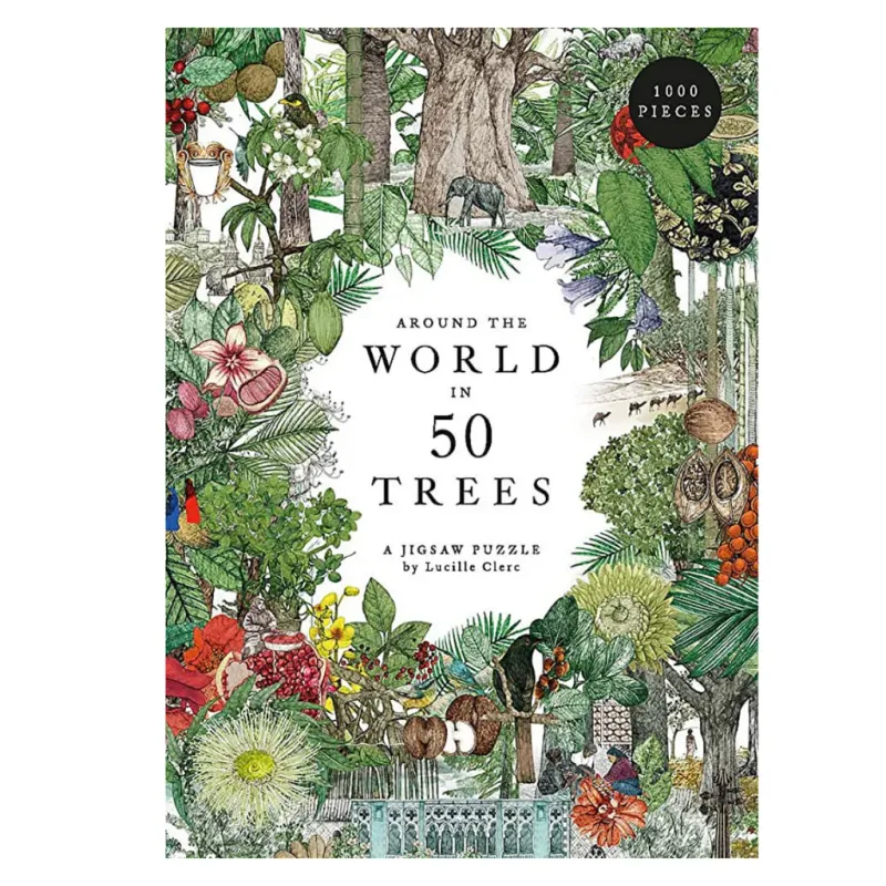 1000 Piece Puzzle Around The World In 50 Trees