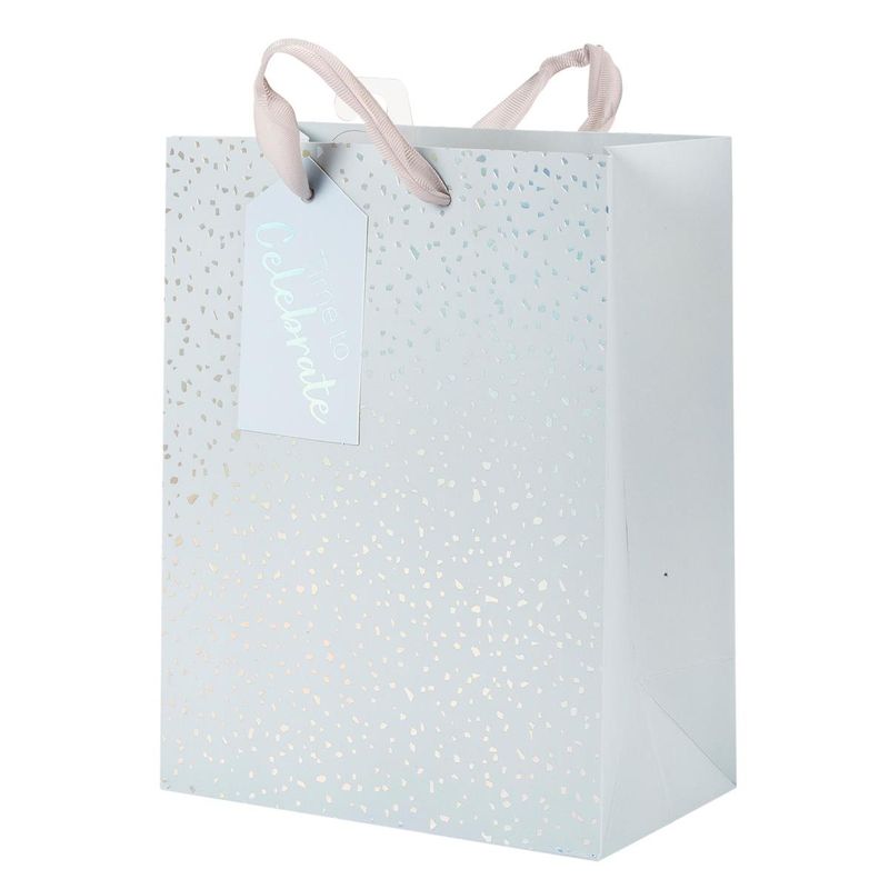 Medium Gift Bag Grey Speckle Matte