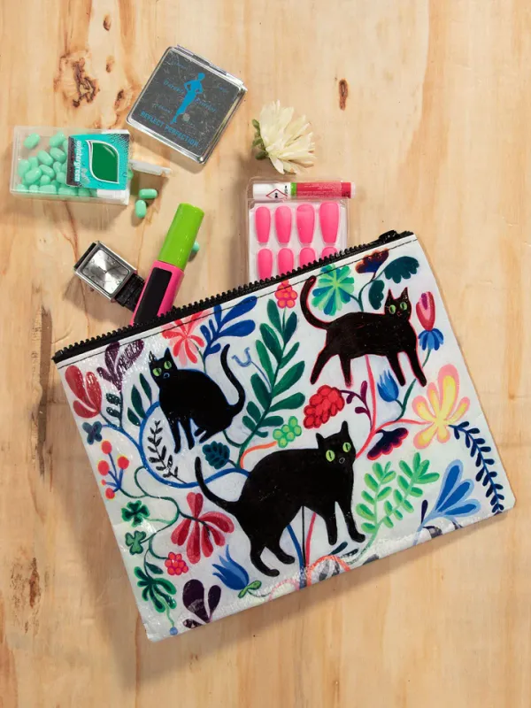 Zipper Pouch Here Kitty