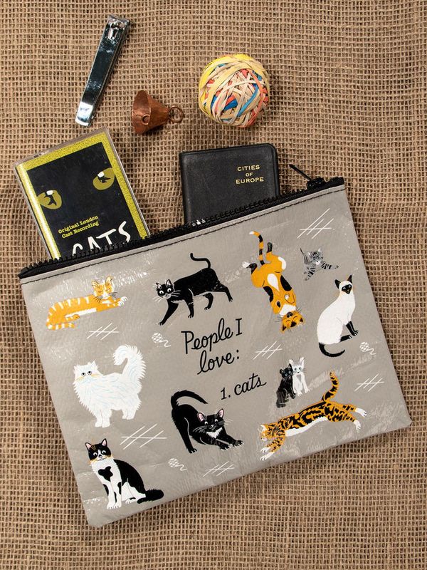 Zipper Pouch People I Love: Cats