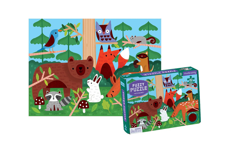 42 Piece Puzzle Fuzzy Woodland
