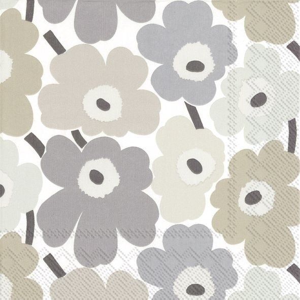 Paper Lunch Napkin Unikko Cream Linen