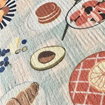 Swedish Dishcloth "Petit-Dejeuner" Breakfast Design