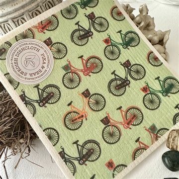 Swedish Dishcloth &quot;Vittorio&quot; Bicycle Design