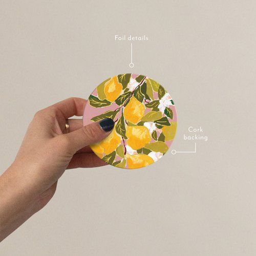 Saguaros Lemons Coaster