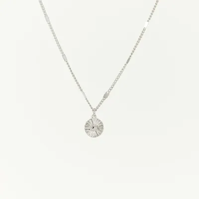 Everly Circle Necklace Silver