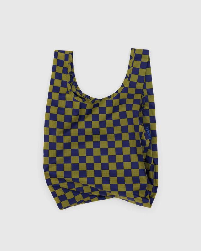 Baby Baggu Pear Navy Check