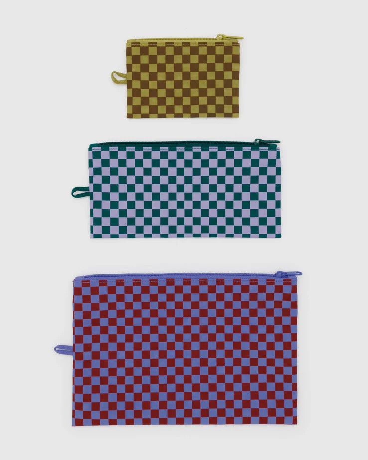 Flat Pouch Set Jewel Checks