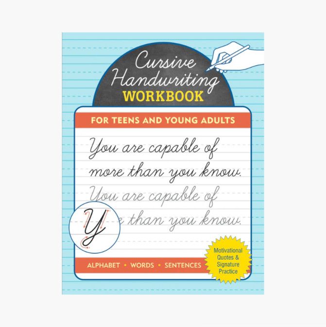 Cursive Workbook for Teens and Young Adults