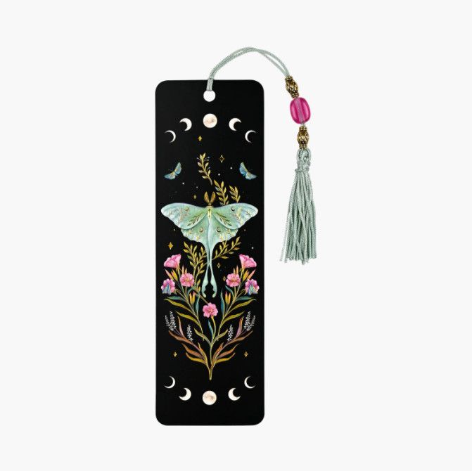 Beaded Bookmark Luna Moth