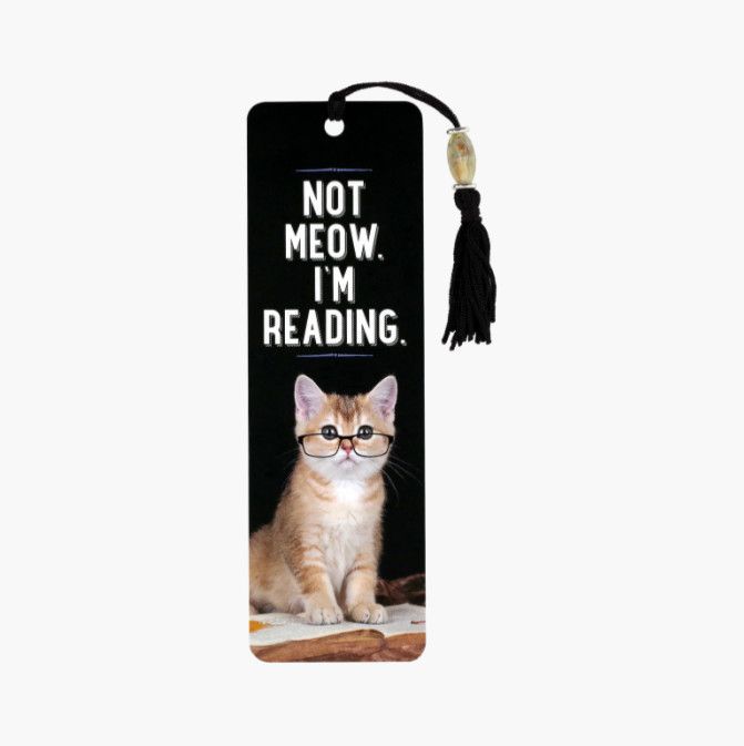 Beaded Bookmark Not Meow I&#39;m Reading