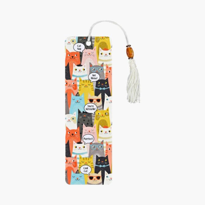 Beaded Bookmark Cats