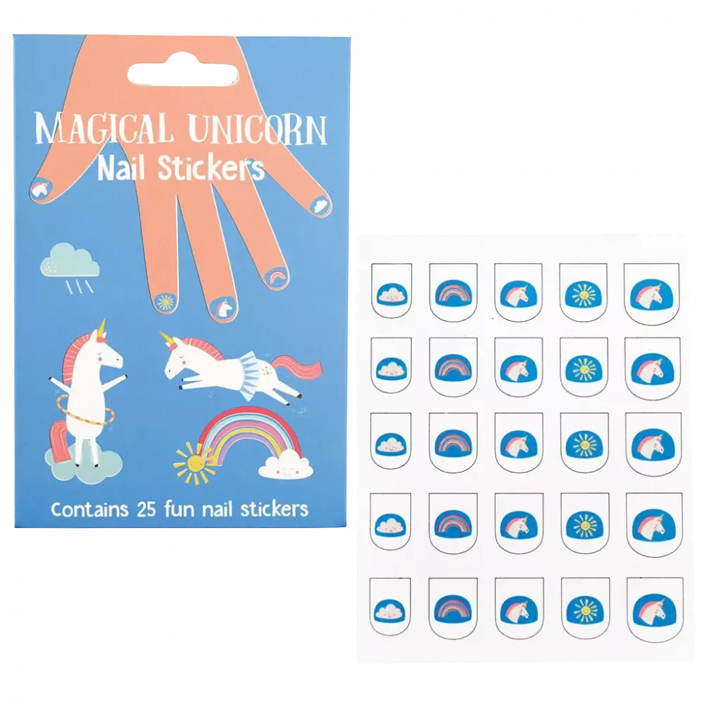 Nail Stickers Pack of 25 Magical Unicorn