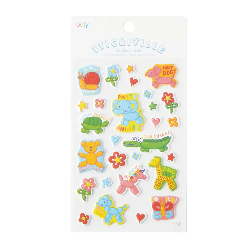 Stickiville Animal Balloons Stickers