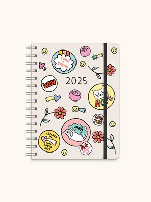 2025 Doodle Days Deluxe Compact Flexi Planner