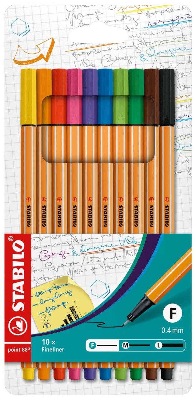 Fineliner Point 88 Set of 10