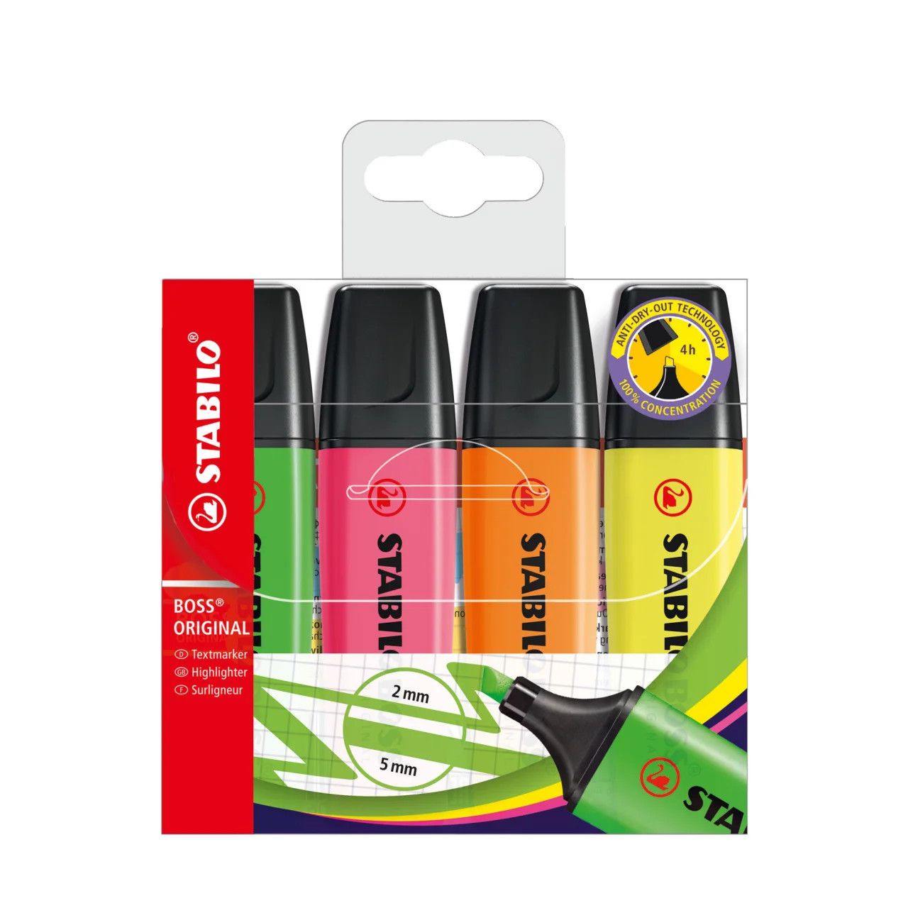 Highlighter BOSS ORIGINAL Set of 4