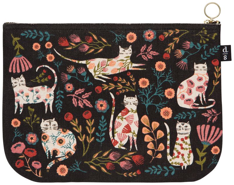 Zipper Pouch Large Catbloom