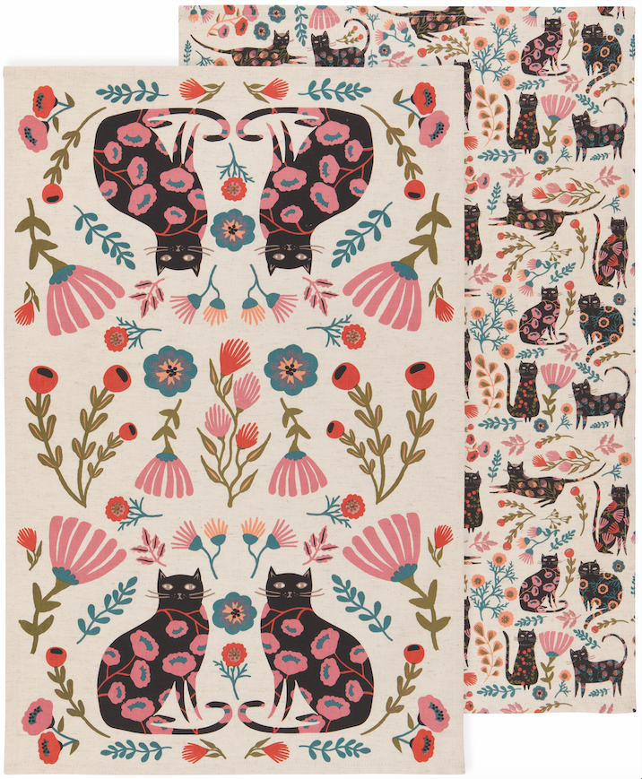 Dishtowel Set Catbloom