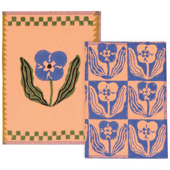 Block Print Notebooks Set of 2 Teppi
