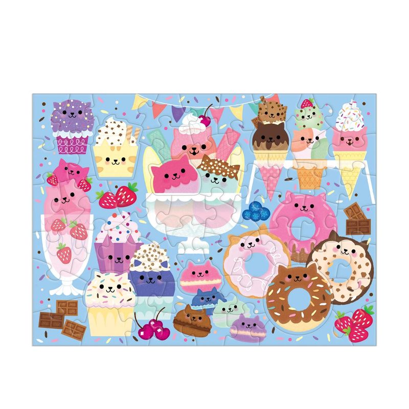 60 Piece Scratch &amp; Sniff Puzzle Cat Cafe