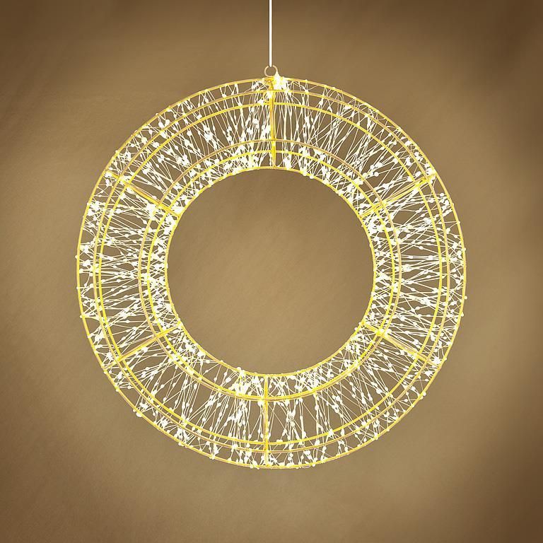 Medium 1800L Micro LED Wreath
