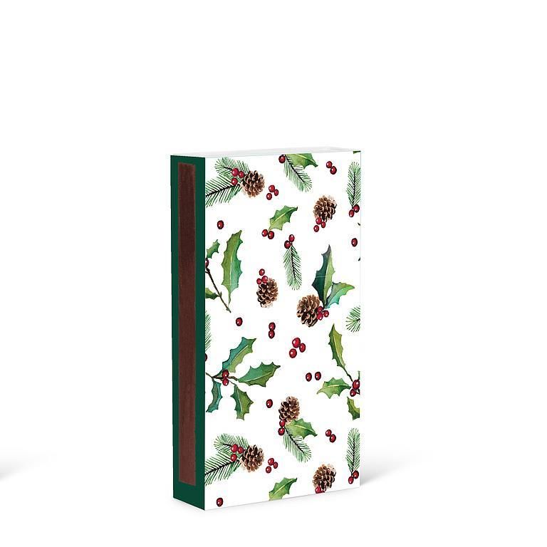 Matches Set of 45 Sticks Holly, Pinecones &amp; Berries