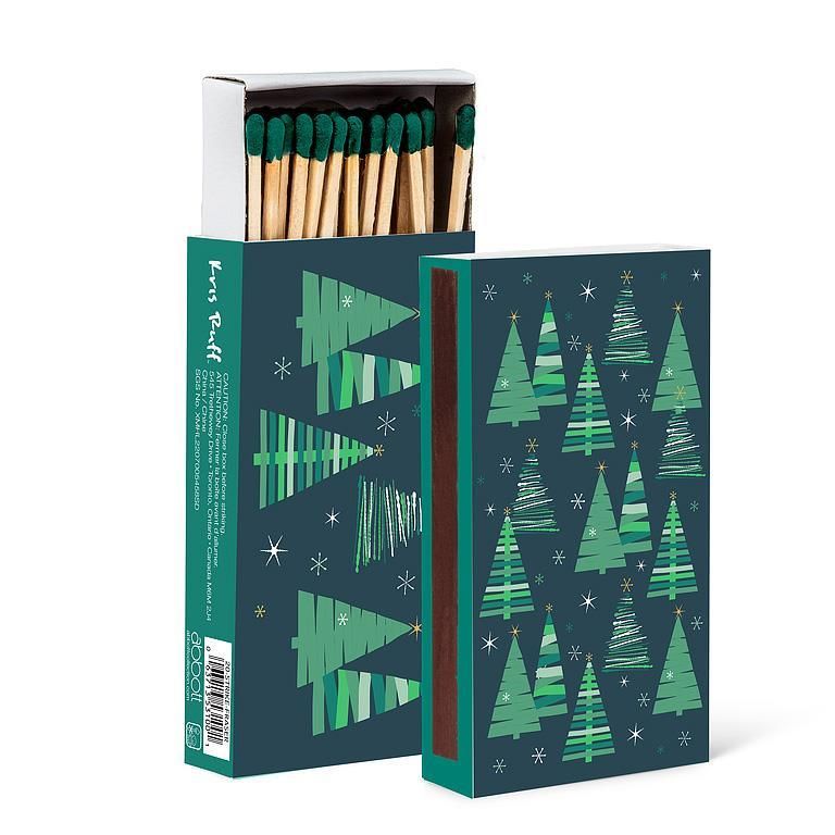 Matches Set of 45 Sticks Retro Graphic Tree