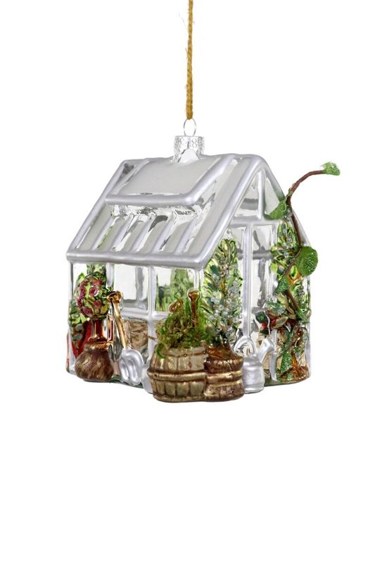 Glass Ornament Greenhouse