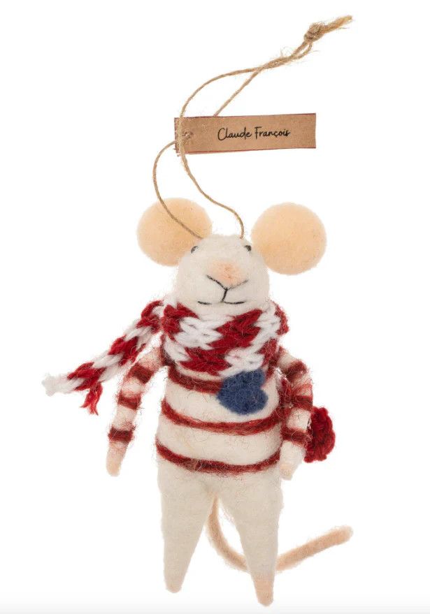 Felt Ornament Mouse Claude Francois