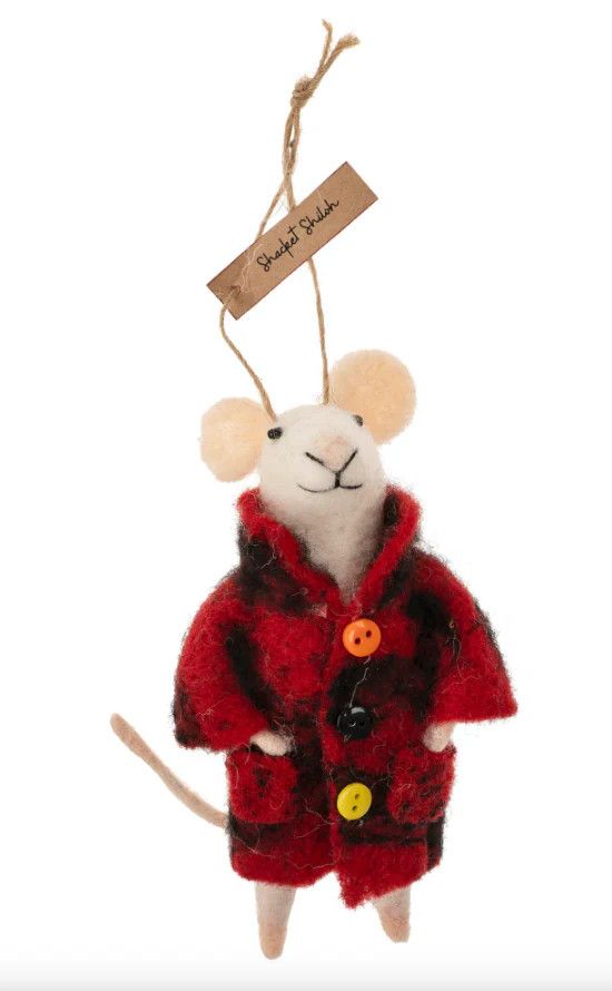 Felt Ornament Mouse Shacket Shiloh