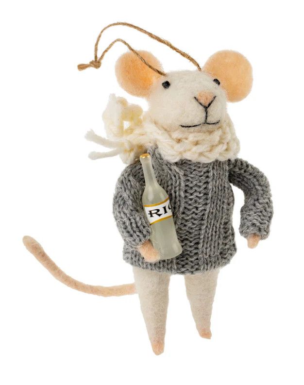 Felt Ornament Mouse Lush Loretta