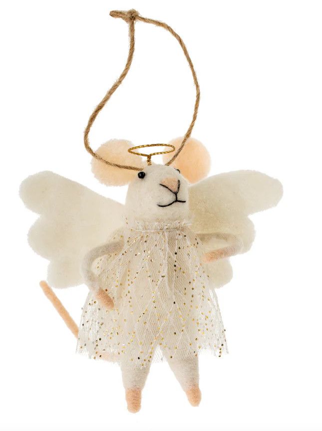 Felt Ornament Mouse Heavenly Hana