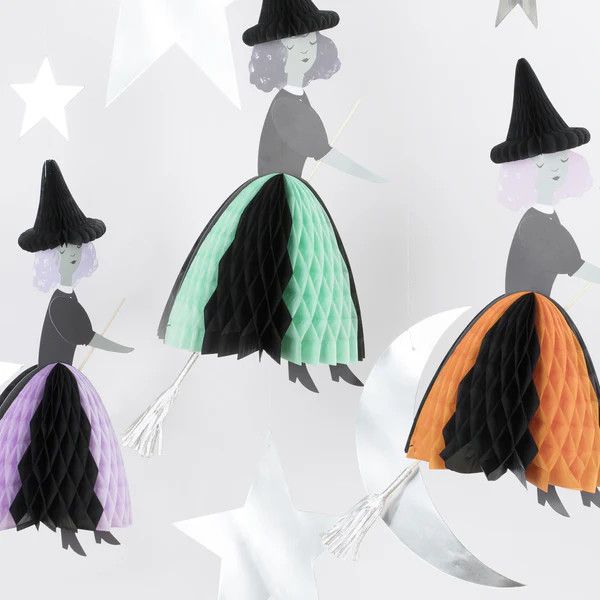 Flying Honeycomb Witch Decoration