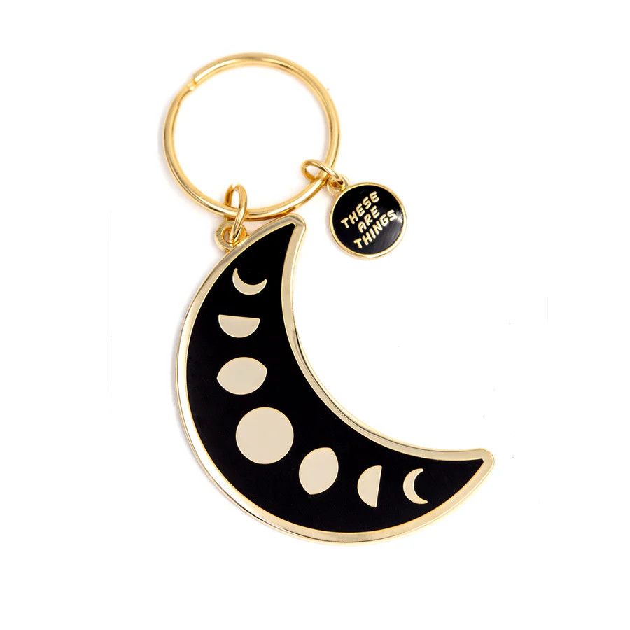 Enamel Keychain Moon Phases