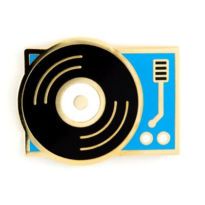 Enamel Pin Record Player