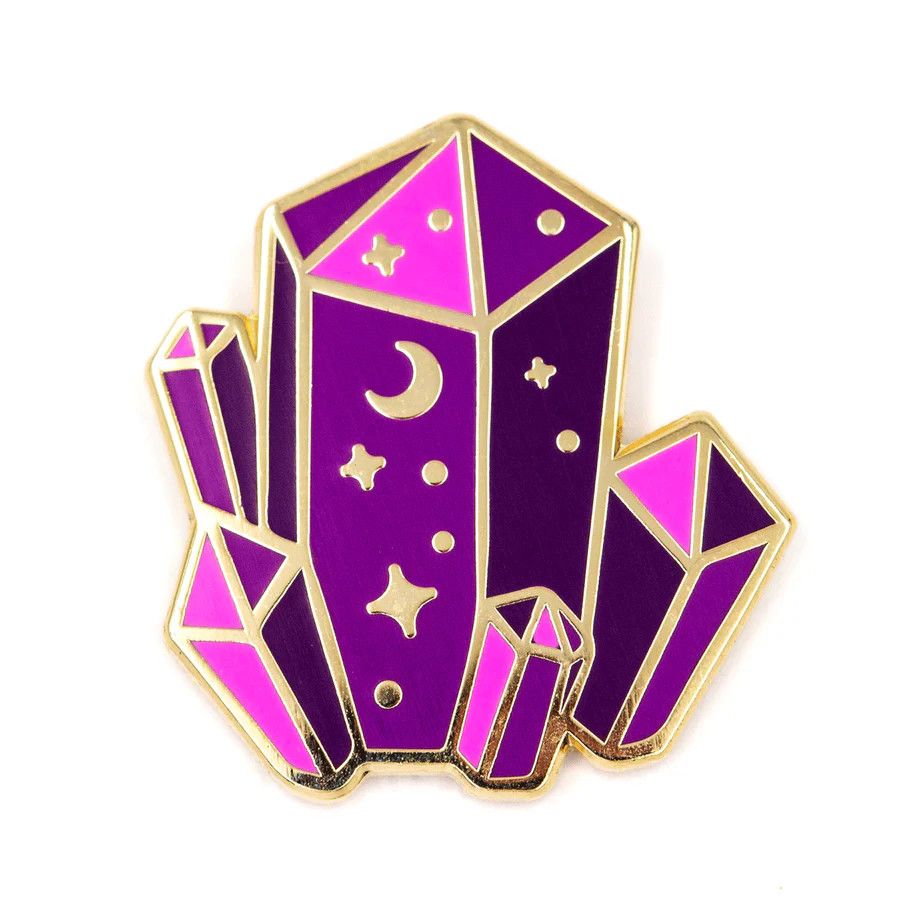 Enamel Pin Night Sky Crystal