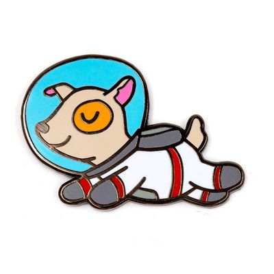 Enamel Pin Astronaut Dog