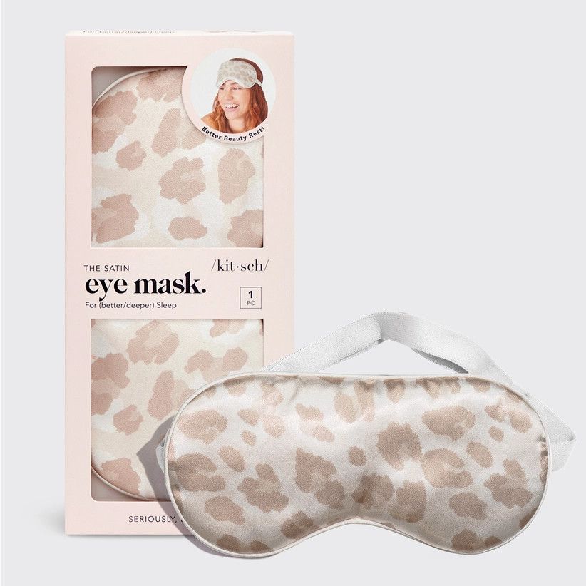 Satin Sleep Eye Mask Leopard