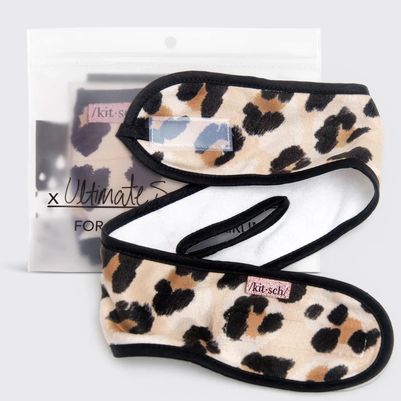 Microfibre Spa Headband Leopard