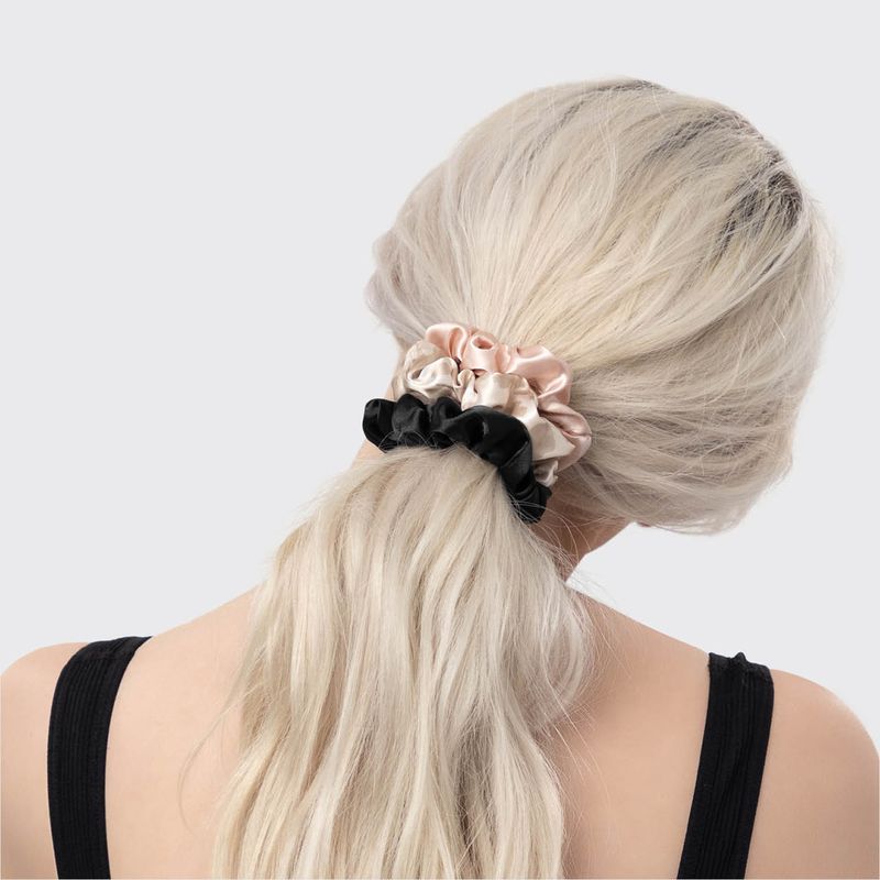 Satin Sleep Scrunchies Assorted 5pc Set