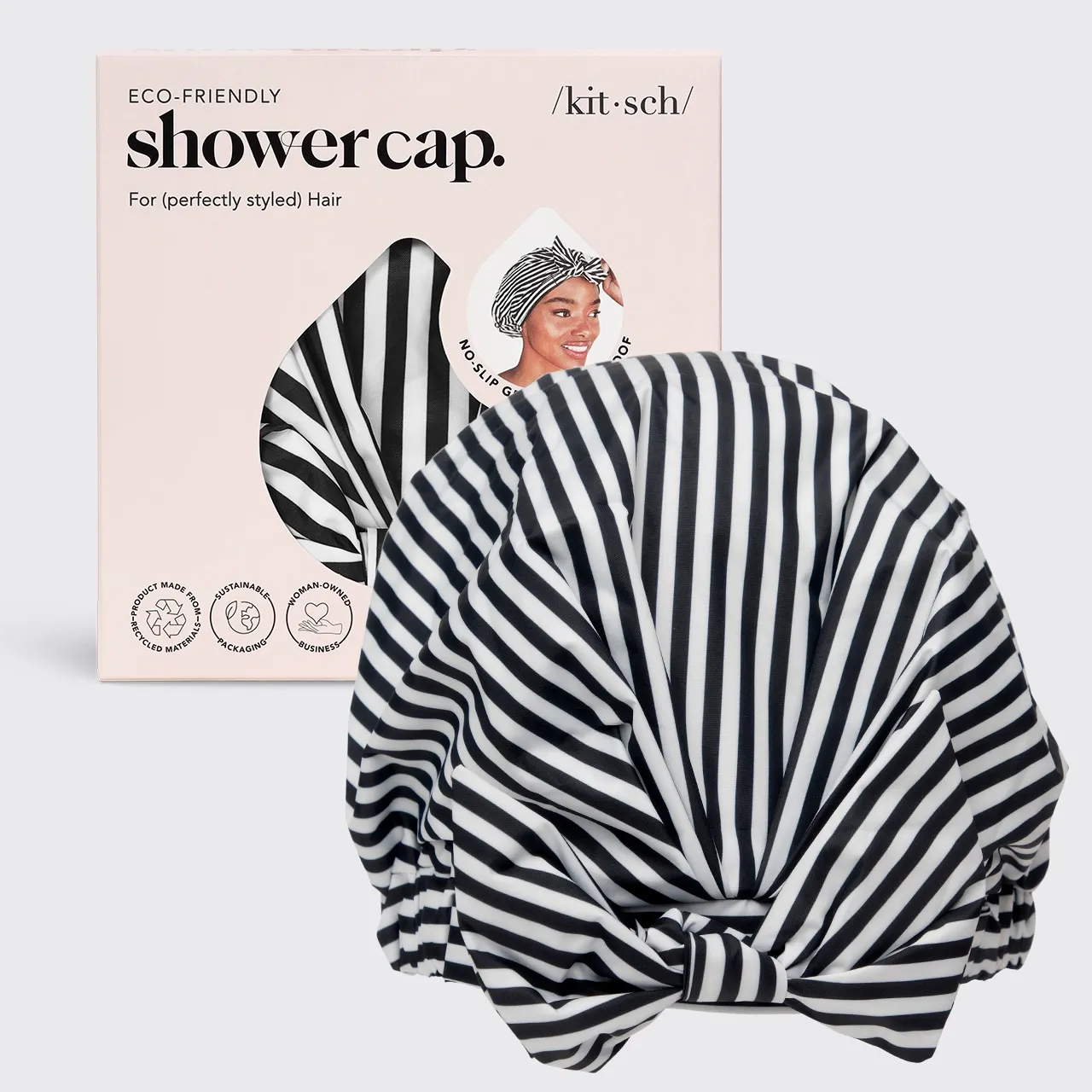 Luxury Shower Cap Stripes