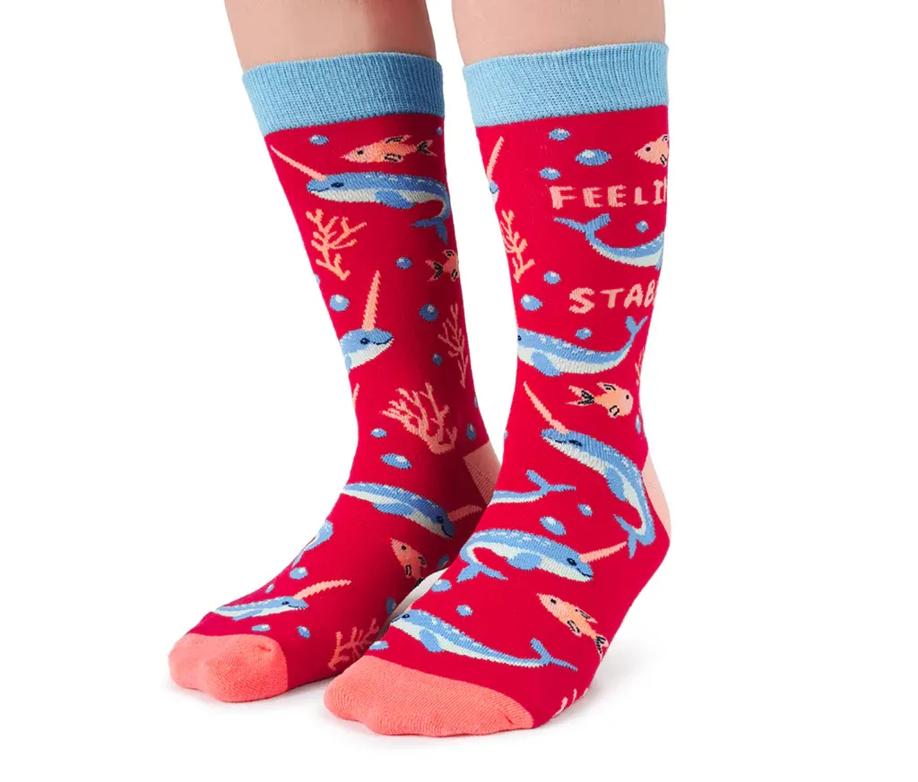 Women&#39;s  Socks Naughty Narwhal