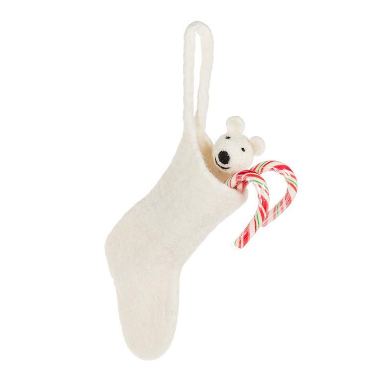 Stocking Mini Polar Bear