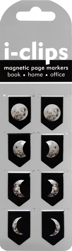 Moon Phases i-clips Magnetic Page Markers