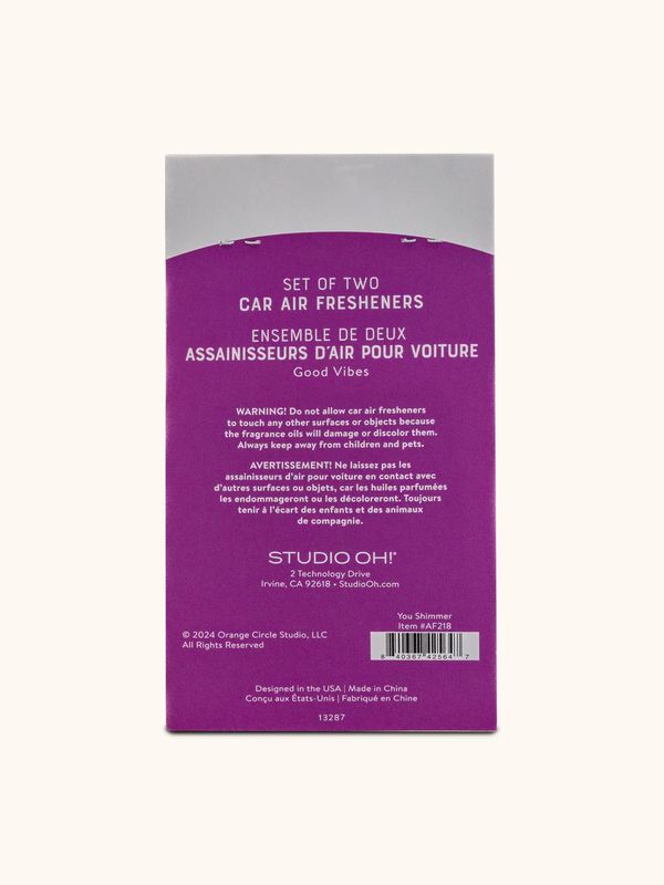 Car Air Freshener Pack of 2 You Shimmer